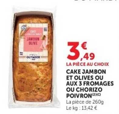 CAKE JAMBON ET OLIVES