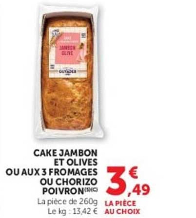 CAKE JAMBON ET OLIVES