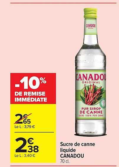 CANADOU Sucre de canne liquide
