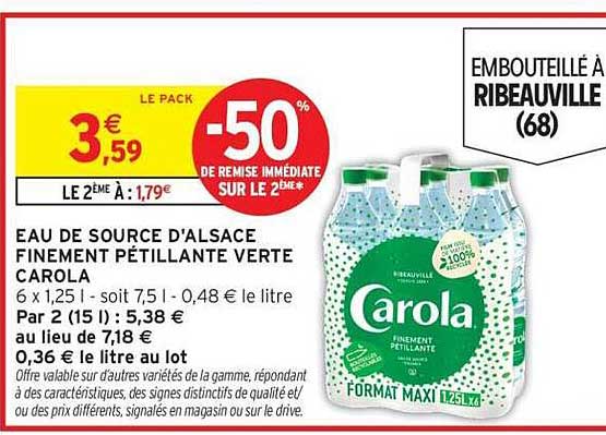 Carola FInement Pétillante Verte