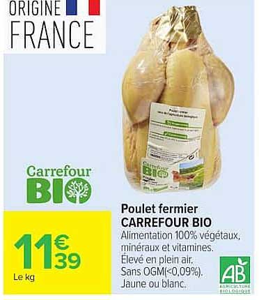 Carrefour BIO Poulet fermier