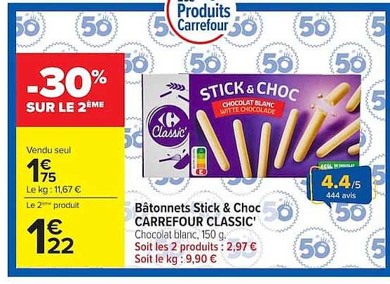 Carrefour Classic' Stick & Choc