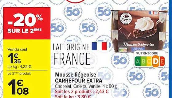 Carrefour Extra Mousse liégeoise