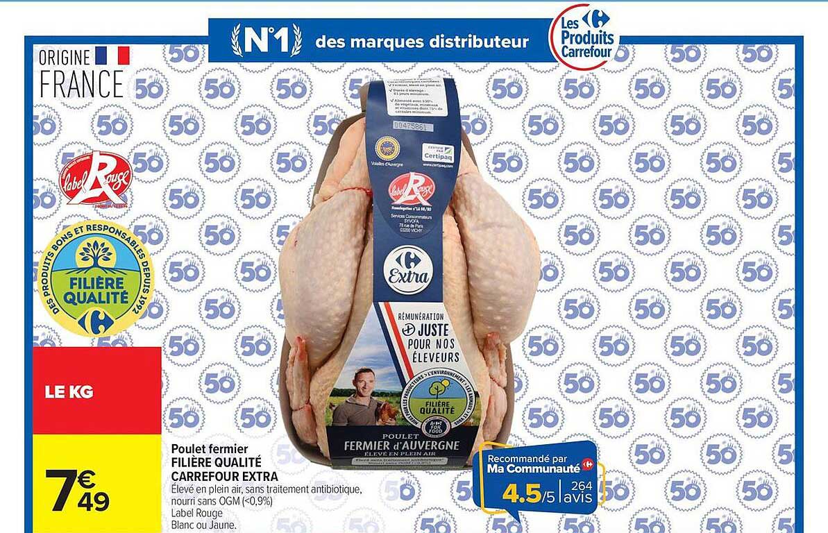 Carrefour Extra Poulet fermier