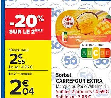 Carrefour Extra Sorbet