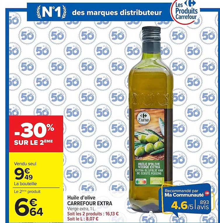 Carrefour Huile d'olive EXTRA