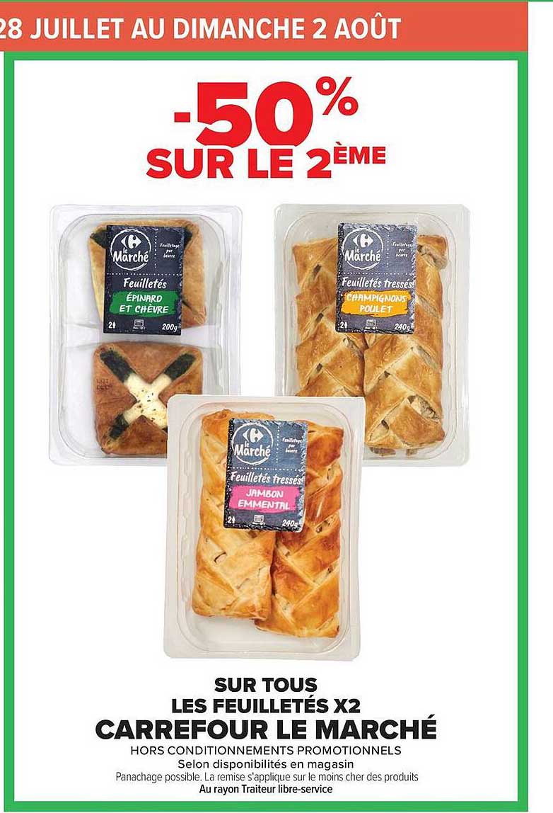 Carrefour Le Marché Feuilletés x2