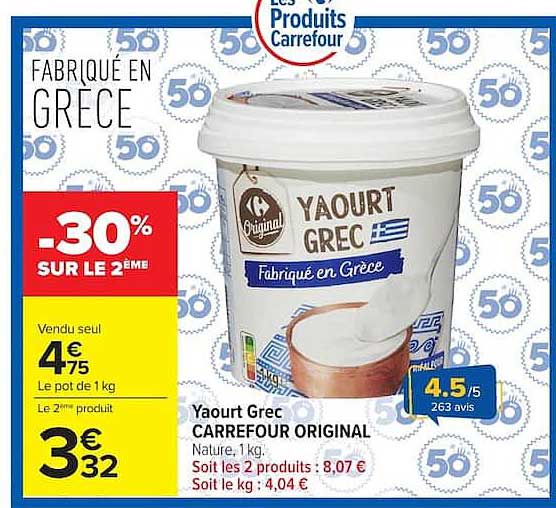 Carrefour Original Yaourt Grec