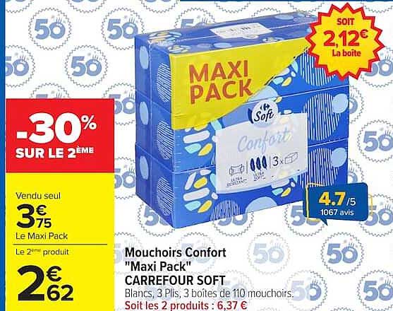 CARREFOUR SOFT Maxi Pack