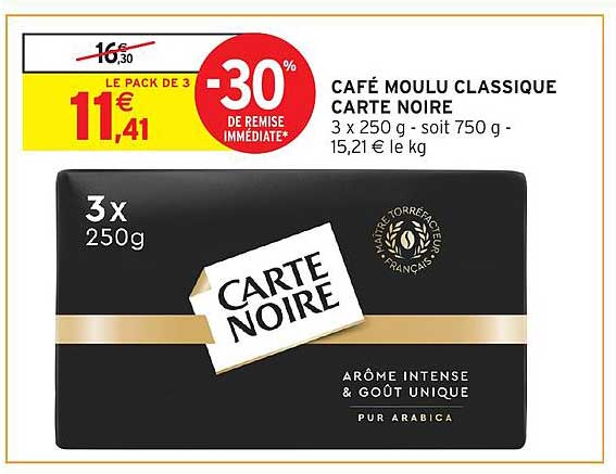 CARTE NOIRE CAFÉ MOULU CLASSIQUE