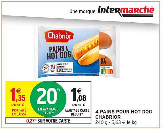Chabrio Pains à Hot Dog