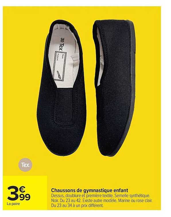 Chaussons de gymnastique enfant