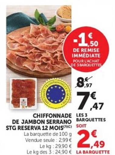 CHIFFONNADE DE JAMBON SERRANO