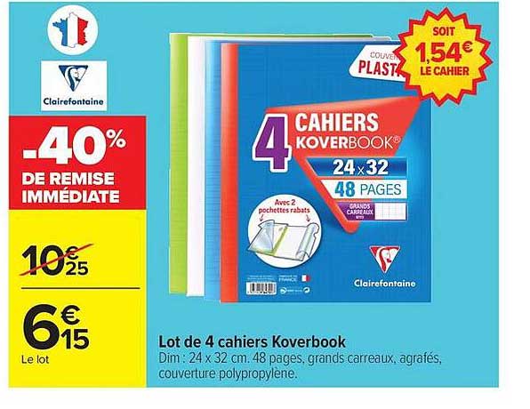 Clairefontaine 4 Cahiers Koverbook