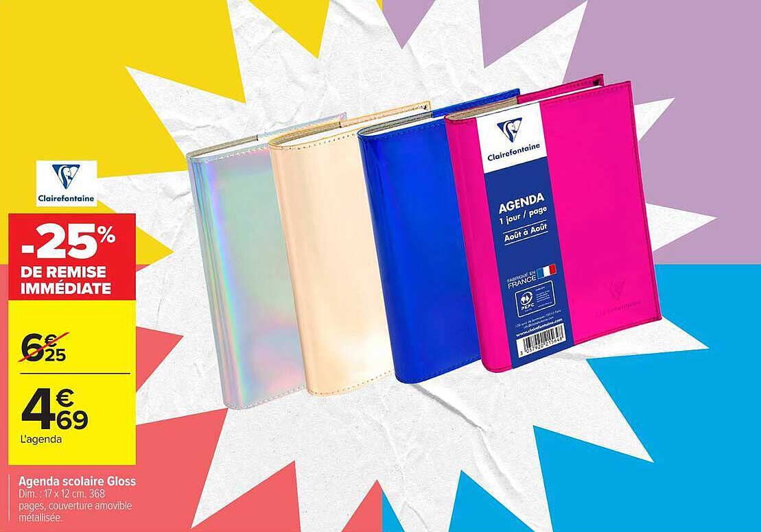 Clairefontaine Agenda scolaire Gloss