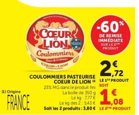CŒUR DE LION Coulommiers