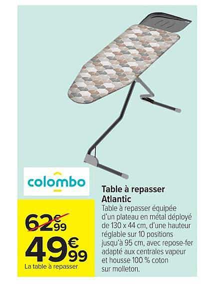 Colombo Table à repasser Atlantic