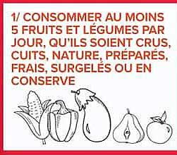 CONSUMER AU MOINS 5 FRUITS ET LEGUMES PAR JOUR QU’ILS SOIENT CRUS CUITS NATURE PREPARES FRAIS SURGELES OU EN CONSERVE
