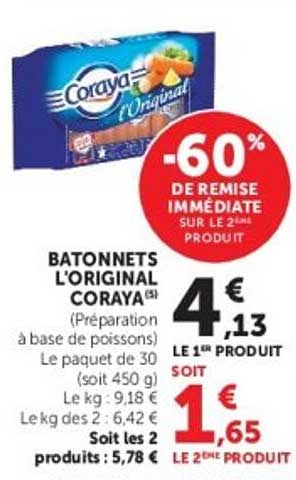 Coraya Bâtonnets L'Original