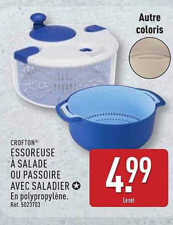 CROFTON ESSOREUSE À SALADE OU PASSOIRE AVEC SALADIER