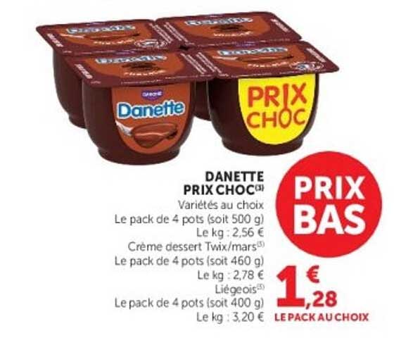 Danette PRIX CHOC