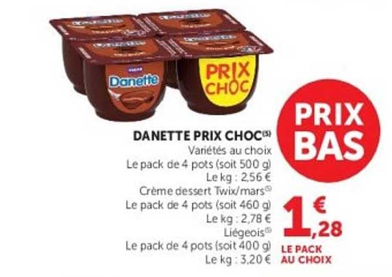 Danette PRIX CHOC