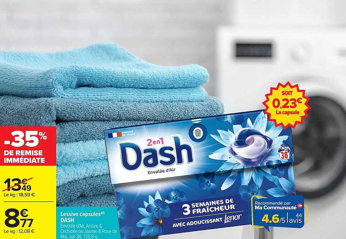 Dash Lessive capsules