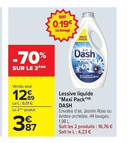 DASH Lessive liquide Maxi Pack