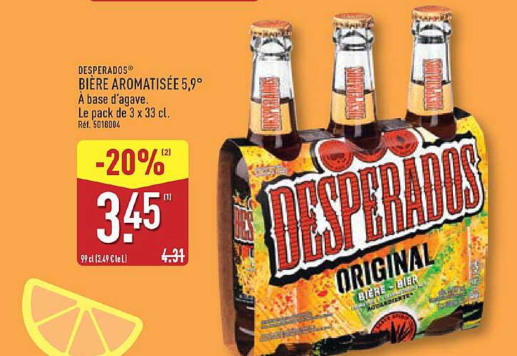 DESPERADOS BIERE AROMATISÉE 5,9°