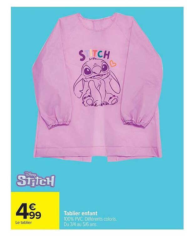 Disney Stitch Tablier enfant