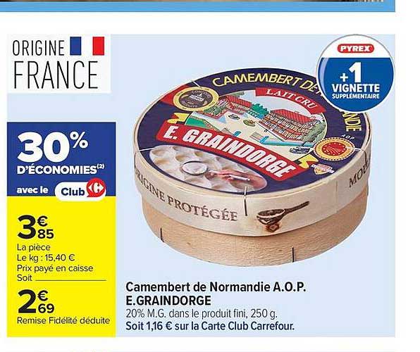 E.GRAINDORGE Camembert de Normandie A.O.P
