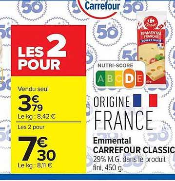 Emmental CARREFOUR CLASSIC