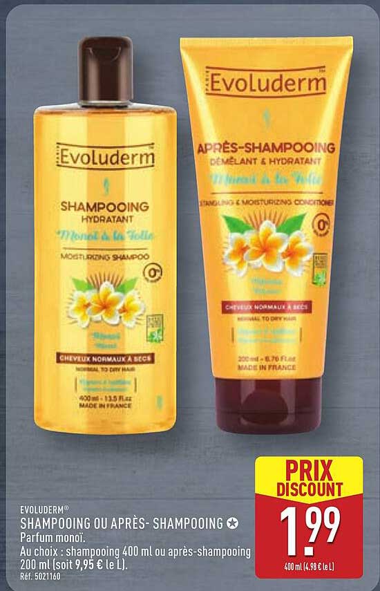 Evoluderm Shampoing ou Après-Shampooing