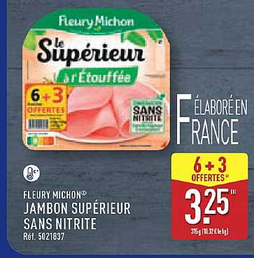 Fleury Michon JAMBON SUPÉRIEUR SANS NITRITE