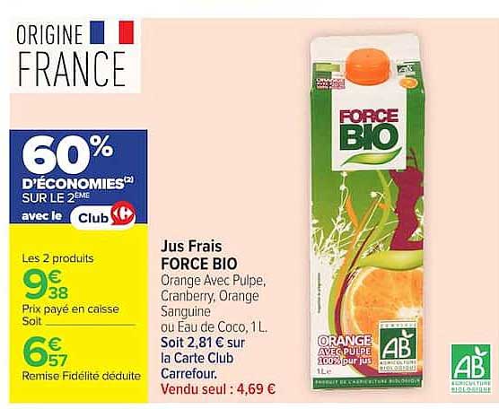 FORCE BIO Jus Frais