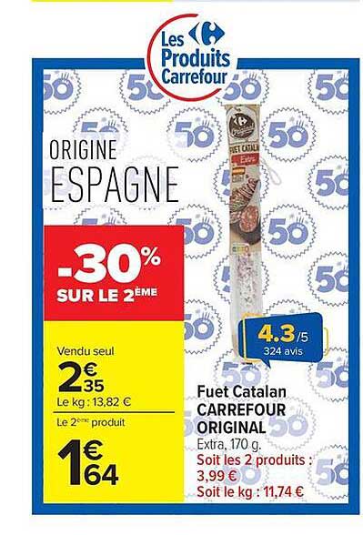 Fuet Catalan CARREFOUR ORIGINAL