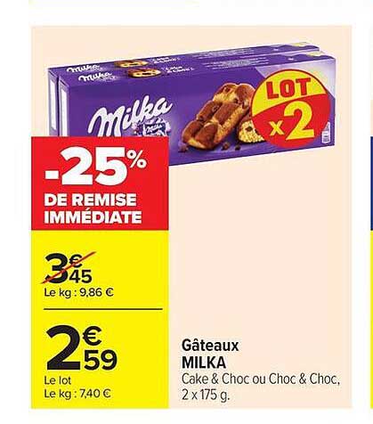 Gâteaux MILKA