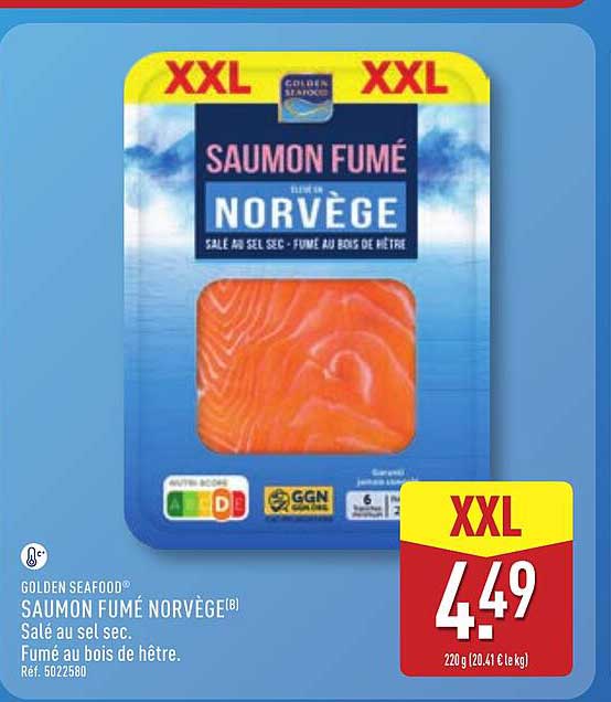 Golden Seafood SAUMON FUMÉ NORVÈGE