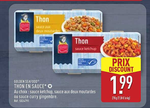 GOLDEN SEAFOOD Thon en sauce*