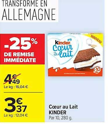 Kinder Cœur au Lait