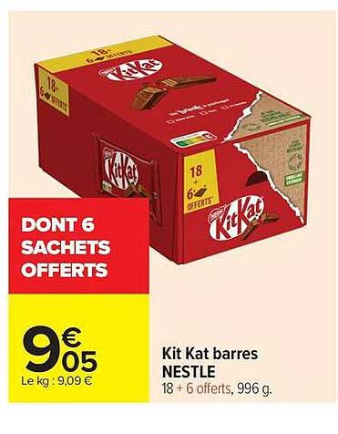 Kit Kat barres NESTLE