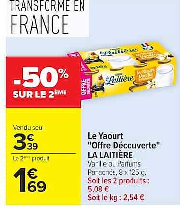La Laitière Le Yaourt "Offre Découverte