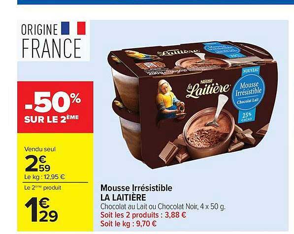 La Laitière Mousse Irrésistible