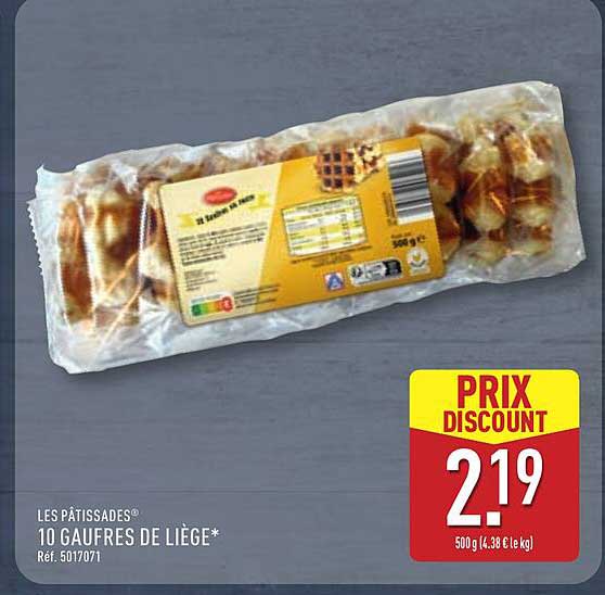 LES PÂTISSADES 10 GAUFRES DE LIÈGE