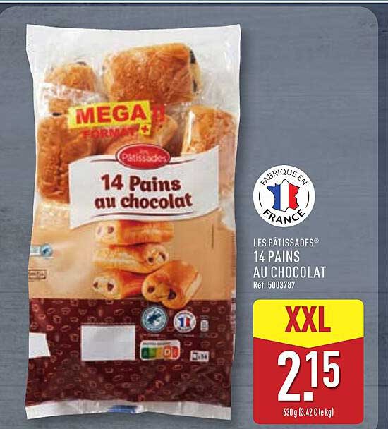 LES PATISSADES 14 PAINS AU CHOCOLAT