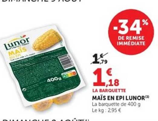 Lunor Maïs en épi