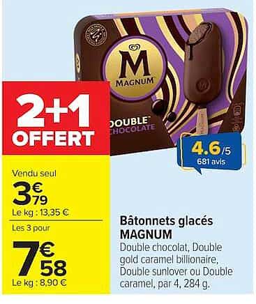 MAGNUM Bâtonnets glacés