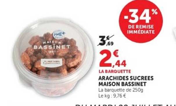 Maison Bassinet Arachides sucrees