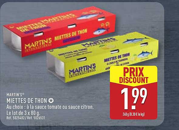 MARTIN'S MIETTES DE THON