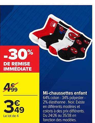 Mi-chaussettes enfant
